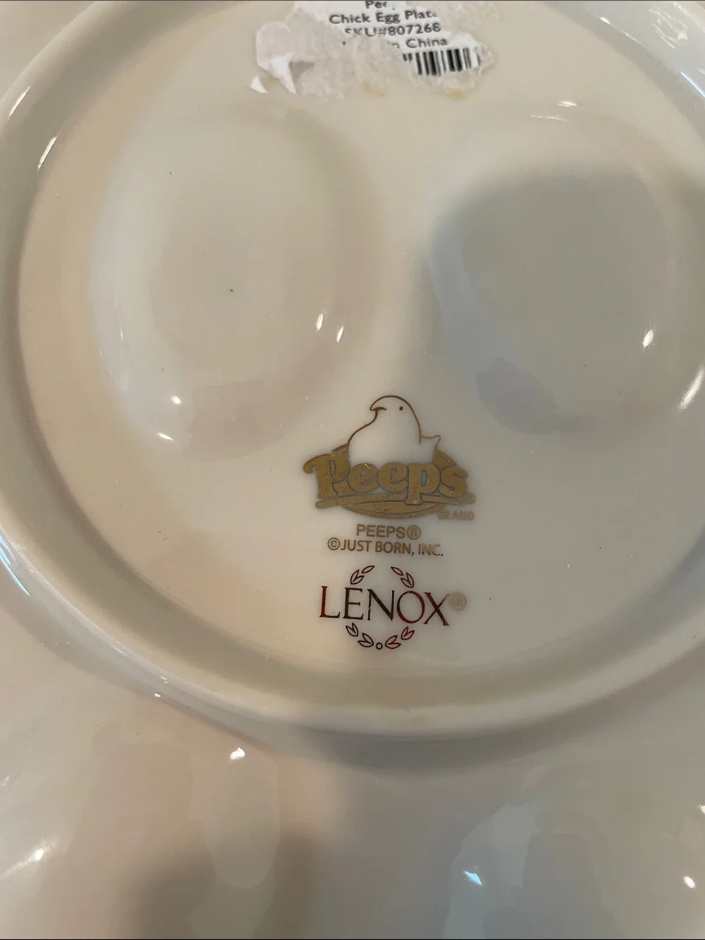 Lenox Peeps Deviled Egg Platter | Floral Ceramic Serving Dish | Retired